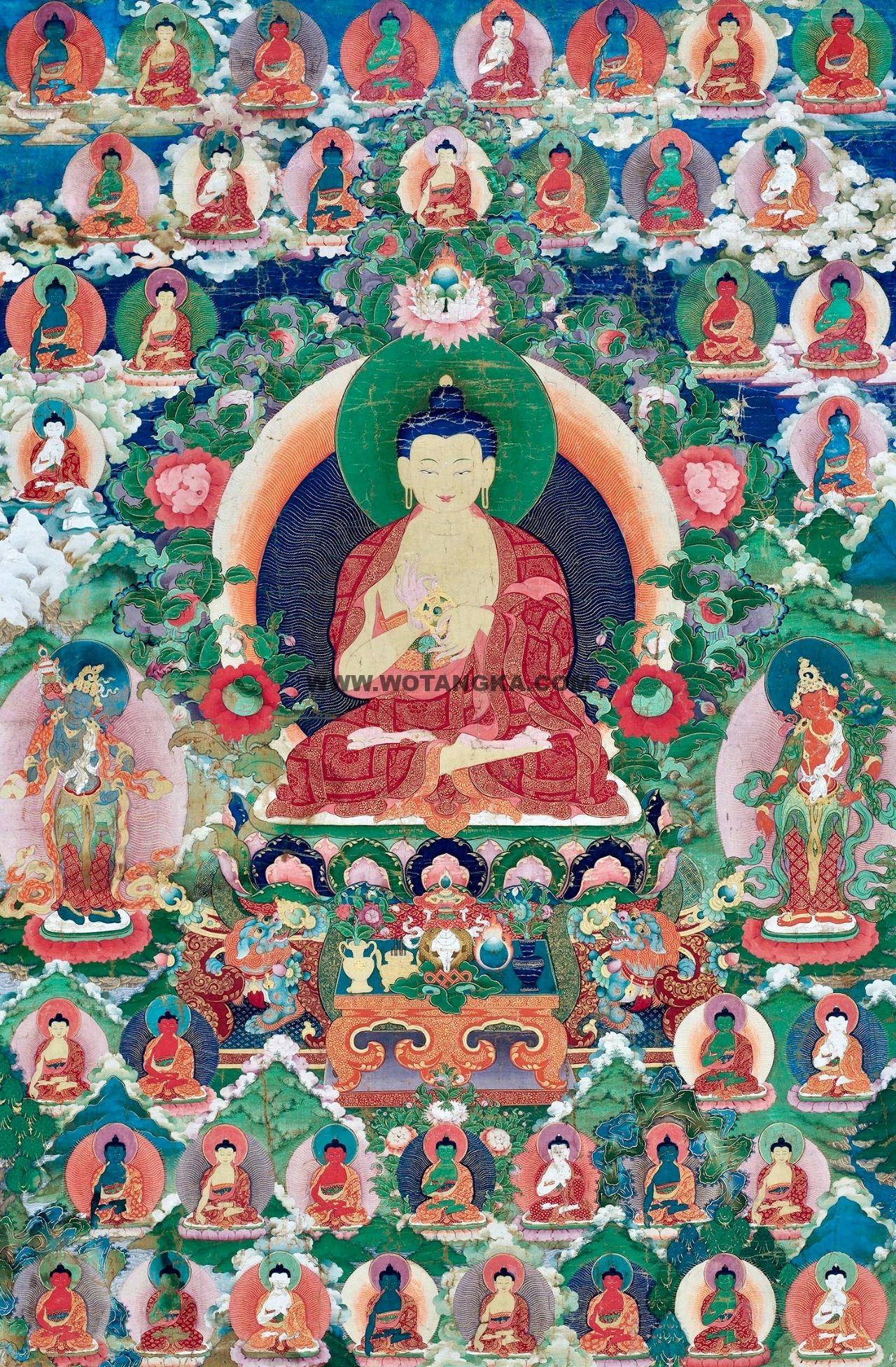 沃唐卡编号AC26535:大日如来