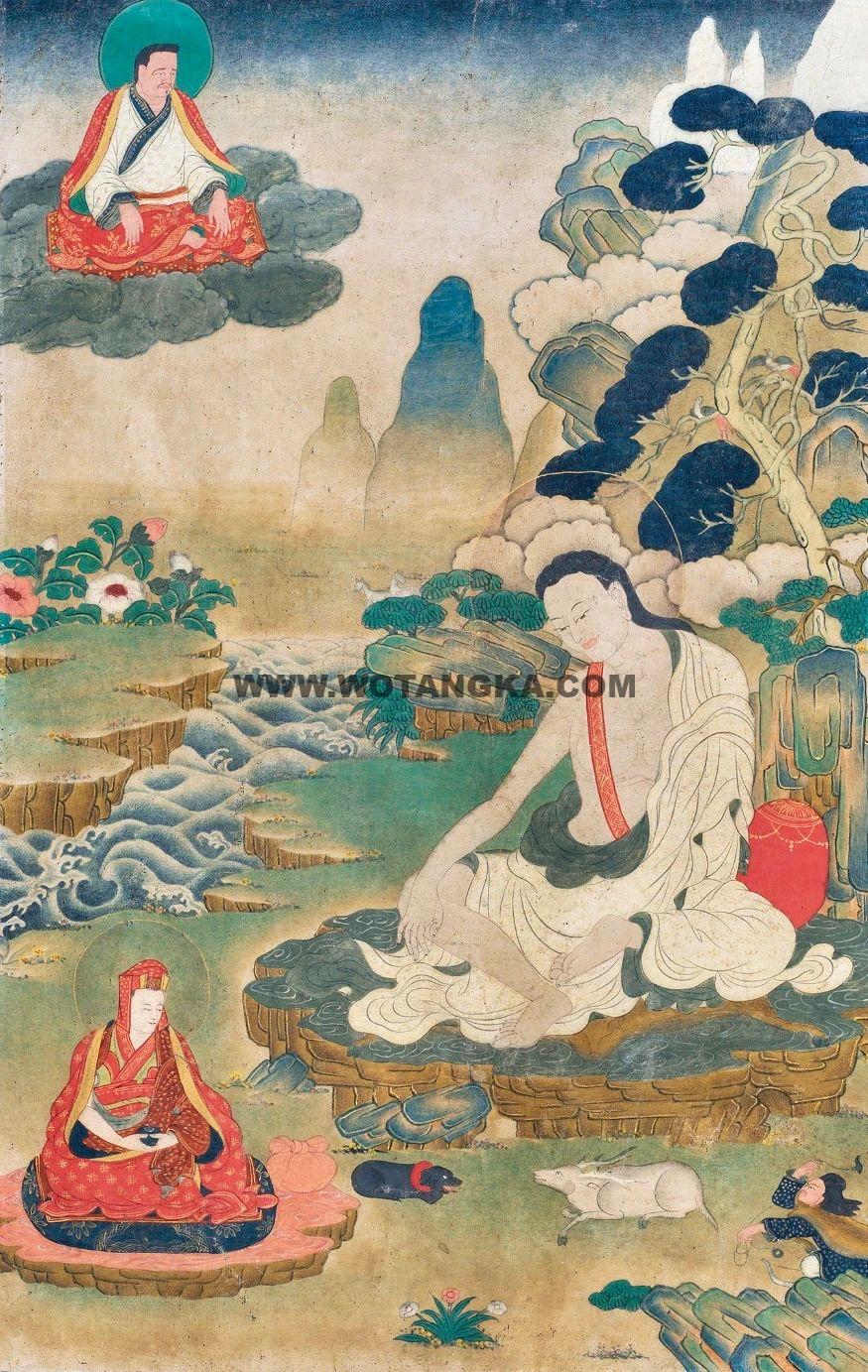 沃唐卡编号AC33618：米拉日巴尊者