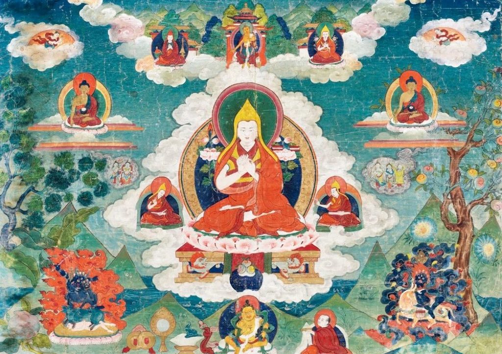 沃唐卡编号AC38603：宗喀巴大师