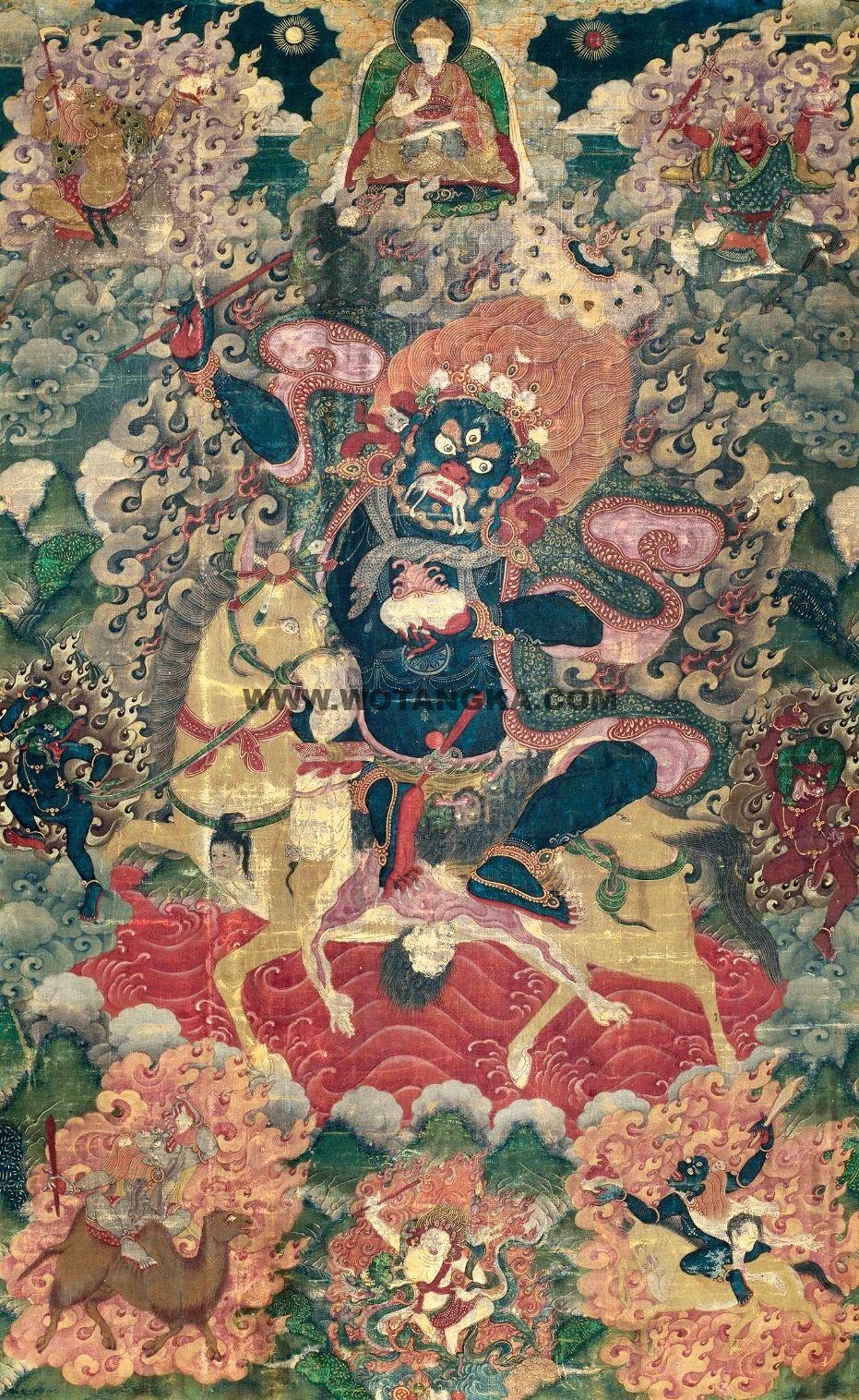 沃唐卡编号AC66546：吉祥天母