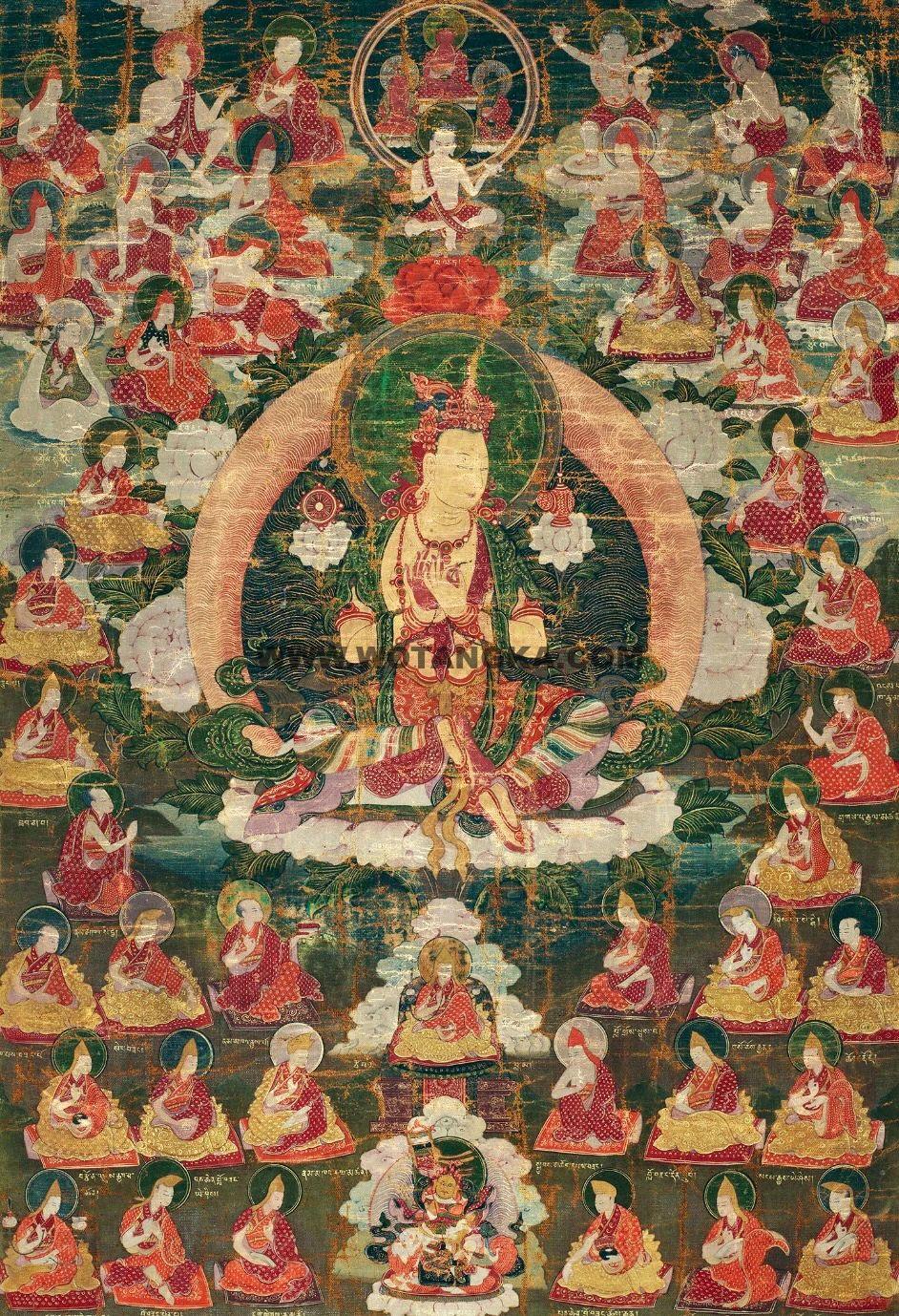 沃唐卡编号AC70087：弥勒菩萨