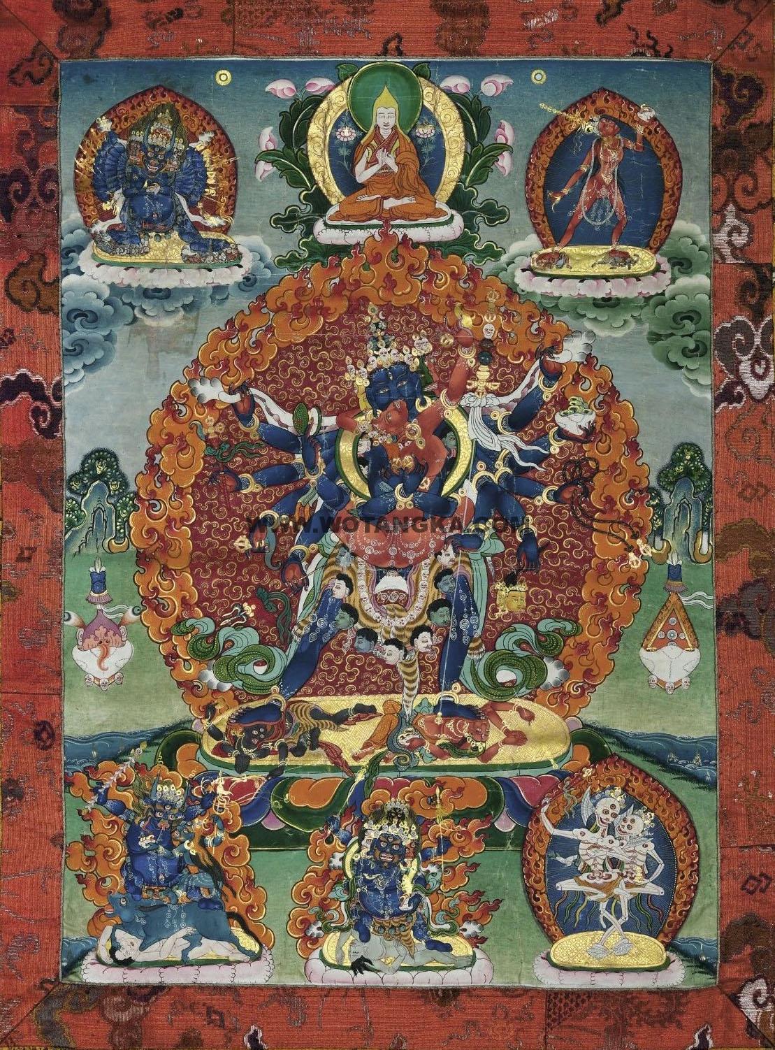 沃唐卡编号AC83439：胜乐金刚