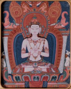 编号118-1039023:彩绘小唐卡-大日如来(长方形·5*4CM左右)