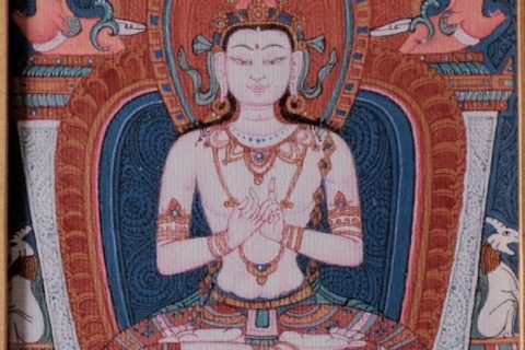 编号118-1039023：彩绘小唐卡-大日如来（长方形·5*4CM左右）