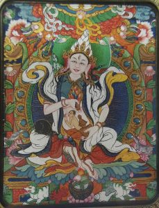 编号118-1088472:彩绘小唐卡-鬼子母(长方形·5*4CM左右)
