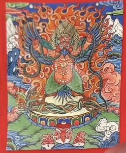 编号118-4274015:彩绘小唐卡-大鹏金翅鸟(长方形·5*4CM左右)