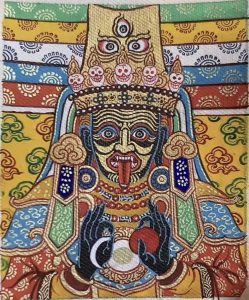 编号118-5078735:彩绘小唐卡-扎基拉姆(长方形·5*4CM左右)