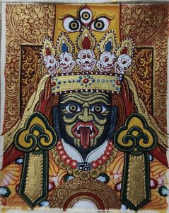 编号118-6816442:彩绘小唐卡-扎基拉姆(长方形·5*4CM左右)