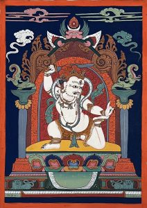 编号118-7668234:彩绘小唐卡-不动明王(长方形·8*5CM左右)