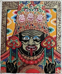 编号118-8550756:彩绘小唐卡-扎基拉姆(长方形·5*4CM左右)