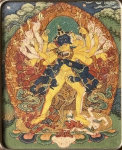 编号118-9408591:彩绘小唐卡-时轮金刚(长方形·5*4CM左右)