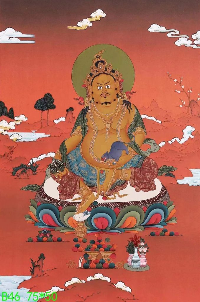 编号138-127789：嘎玛嘎赤-黄财神（75*50CM左右）