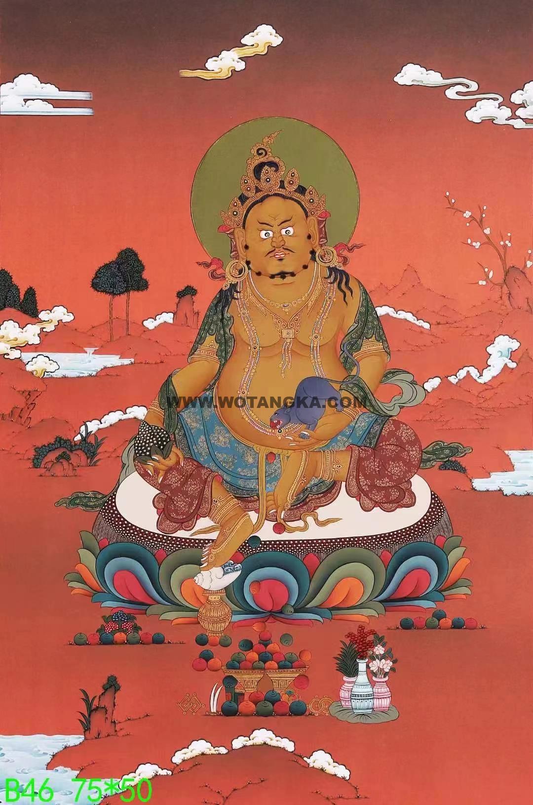 编号138-127789:嘎玛嘎赤-黄财神(75*50CM左右)