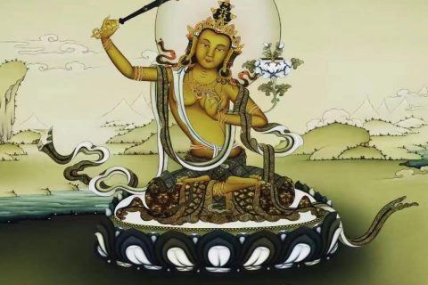 编号138-279174：嘎玛嘎赤-文殊菩萨（61*46CM左右）