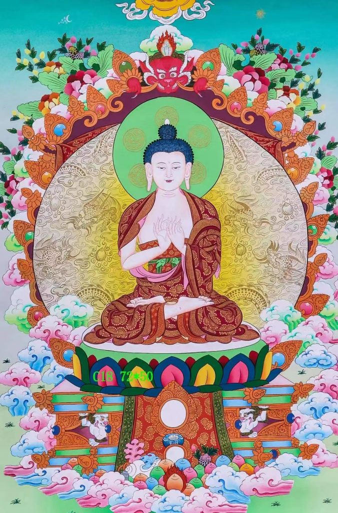 编号138-755787：彩绘唐卡-大日如来（72*50CM左右）