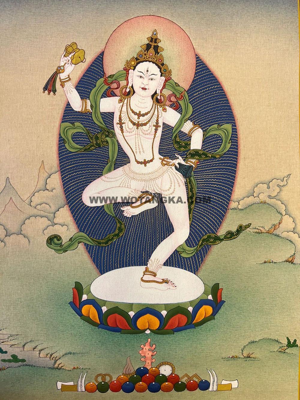 编号188-195268：彩绘唐卡-玛吉拉尊（70*50CM左右）