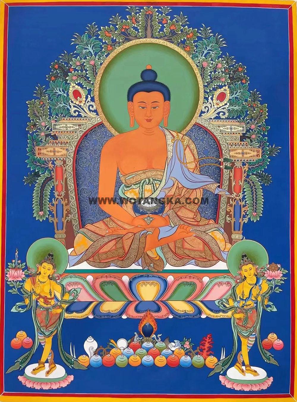 编号188-889762:彩绘唐卡-阿弥陀佛(80*60CM左右)