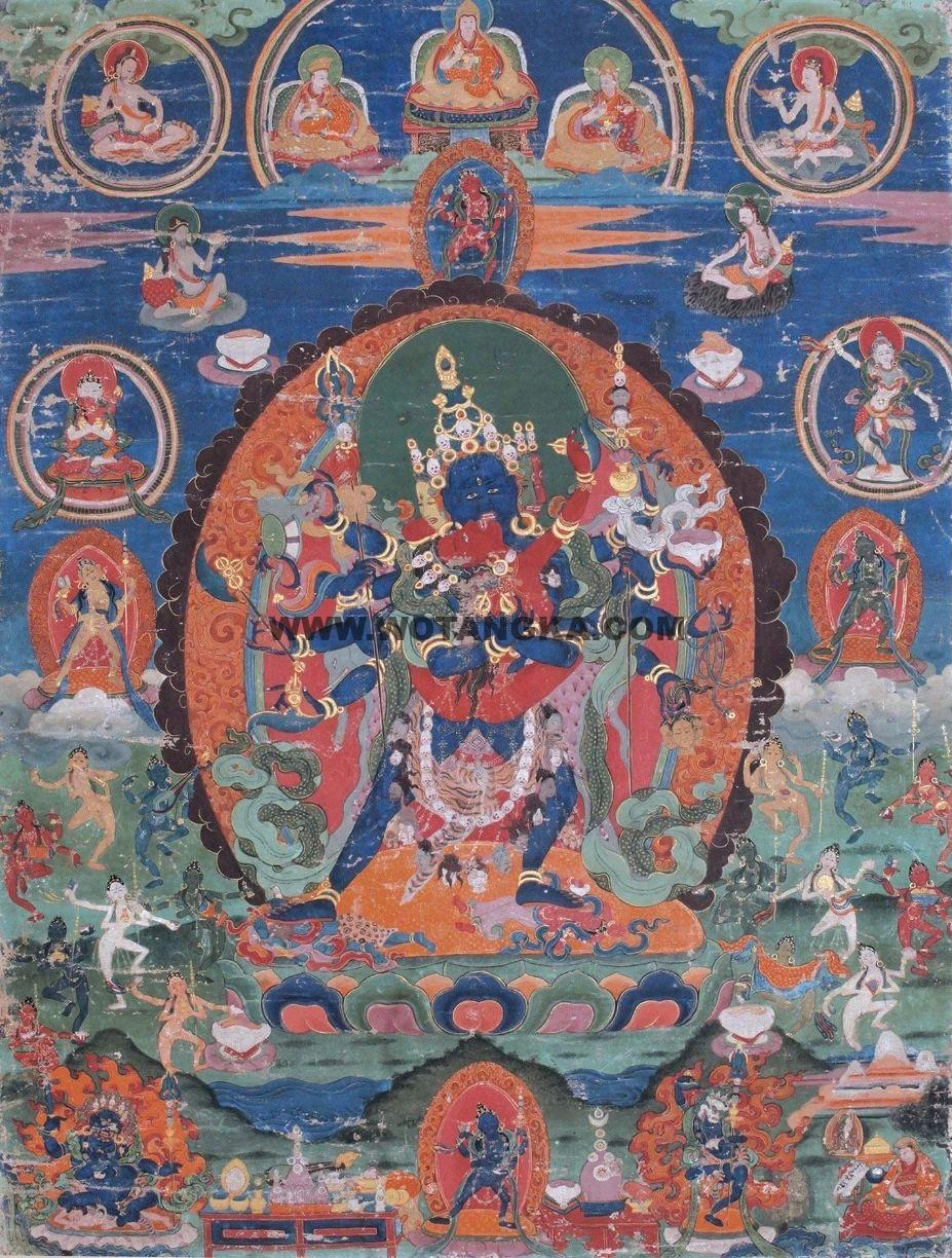 沃唐卡编号AC12581：胜乐金刚