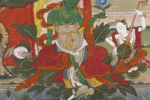 沃唐卡编号AC13433：救八难度母之救水难度母