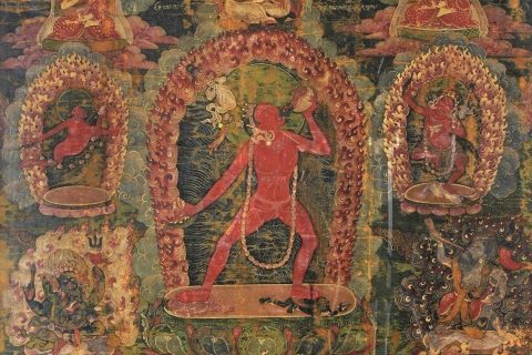 沃唐卡编号AC22734：那若空行母