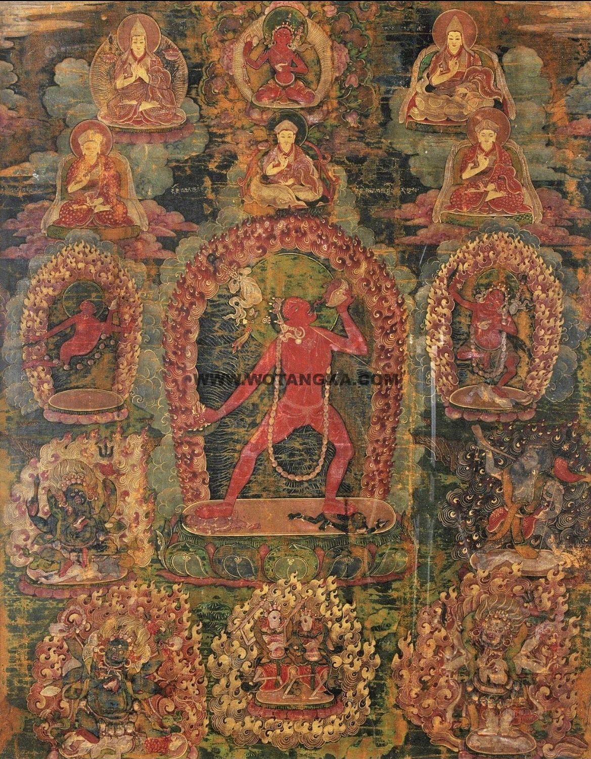 沃唐卡编号AC22734：那若空行母