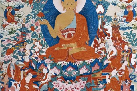 沃唐卡编号AC22778：释迦说法图