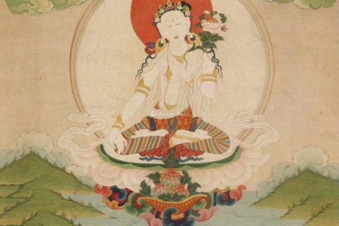 沃唐卡编号AC25031：白度母