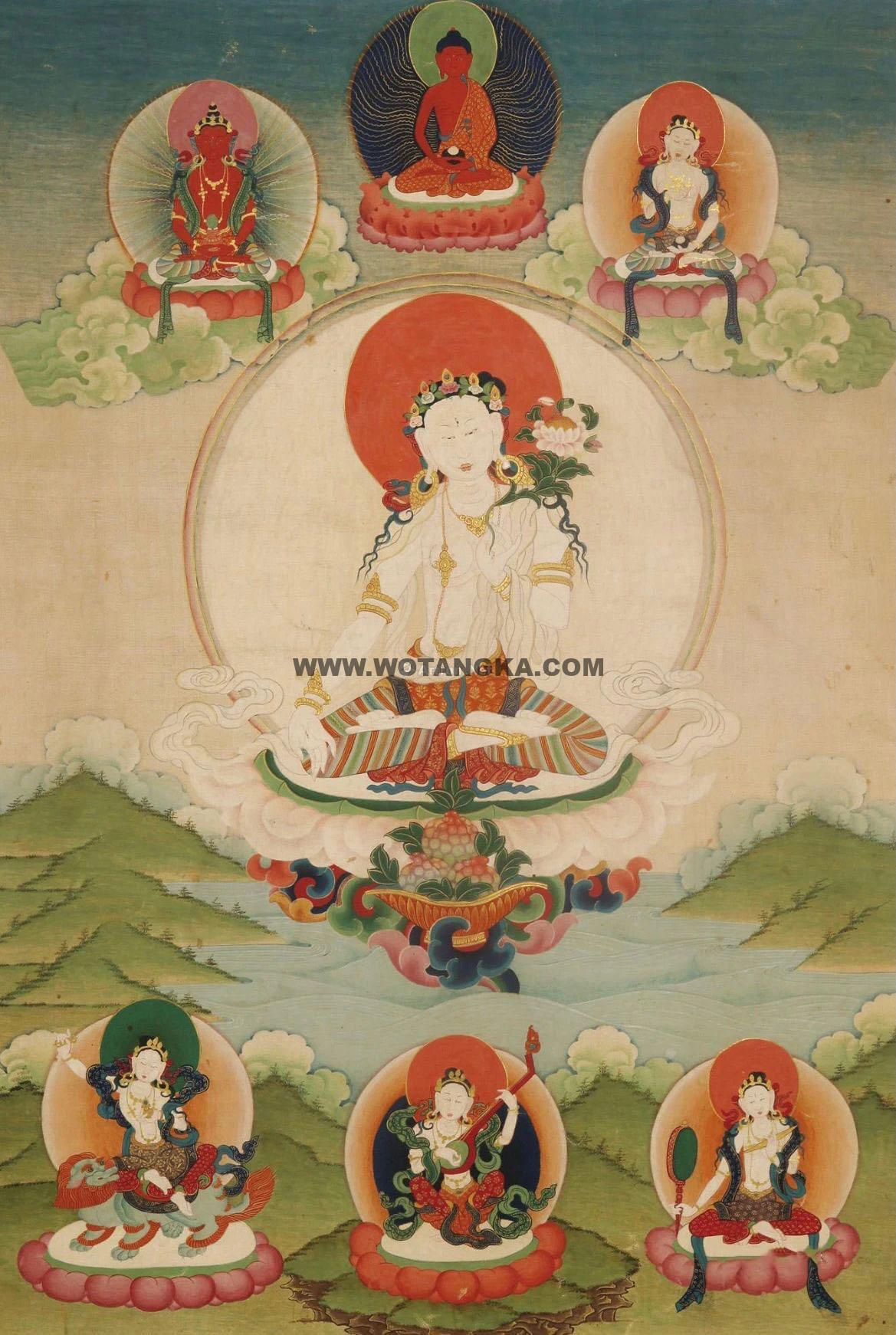 沃唐卡编号AC25031：白度母