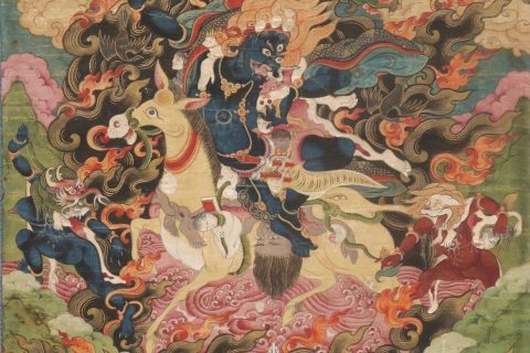 沃唐卡编号AC30772：吉祥天母