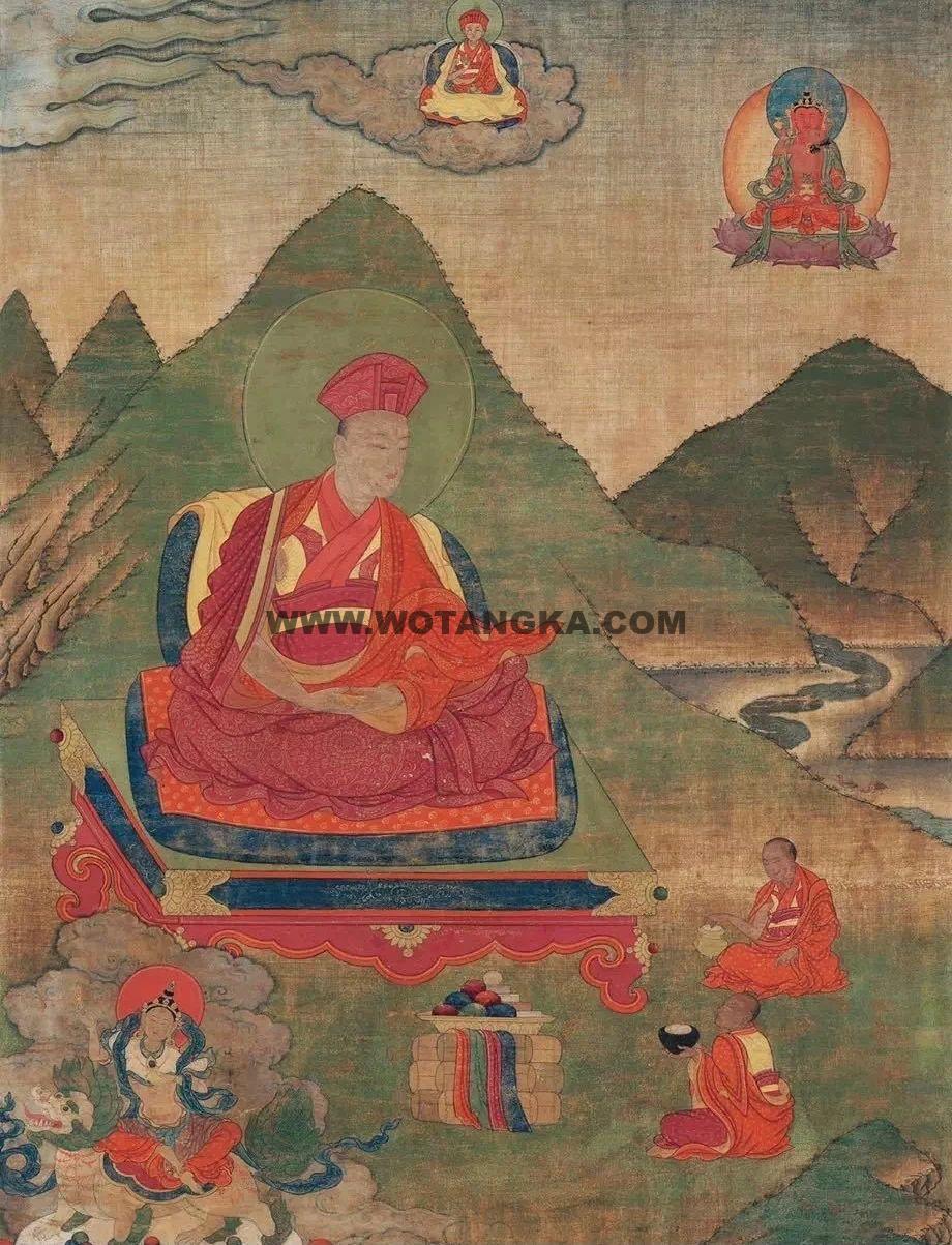沃唐卡编号AC56961：噶举派上师