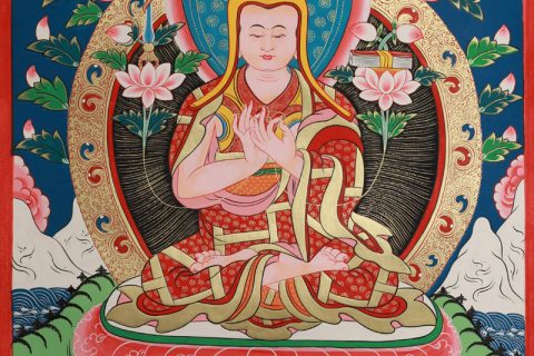 沃唐卡编号AC67498：宗喀巴大师