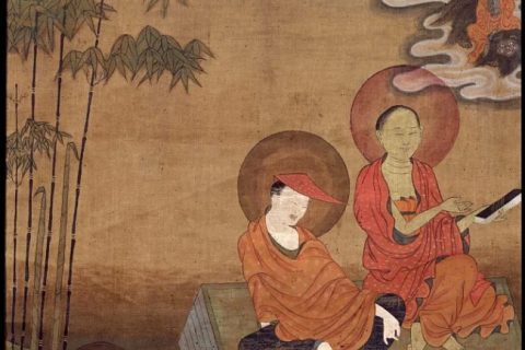 沃唐卡编号AC79558：祖师二圣