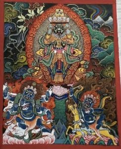 编号118-2228349:彩绘小唐卡-扎基拉姆(长方形·5*4CM左右)