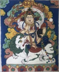 编号118-4092724:彩绘小唐卡-财宝天王(长方形·5*4CM左右)