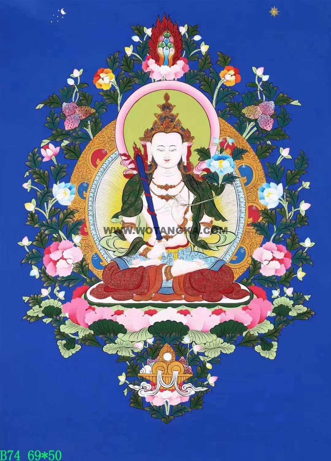 编号138-349812:彩绘唐卡-虚空藏菩萨(69*50CM左右)
