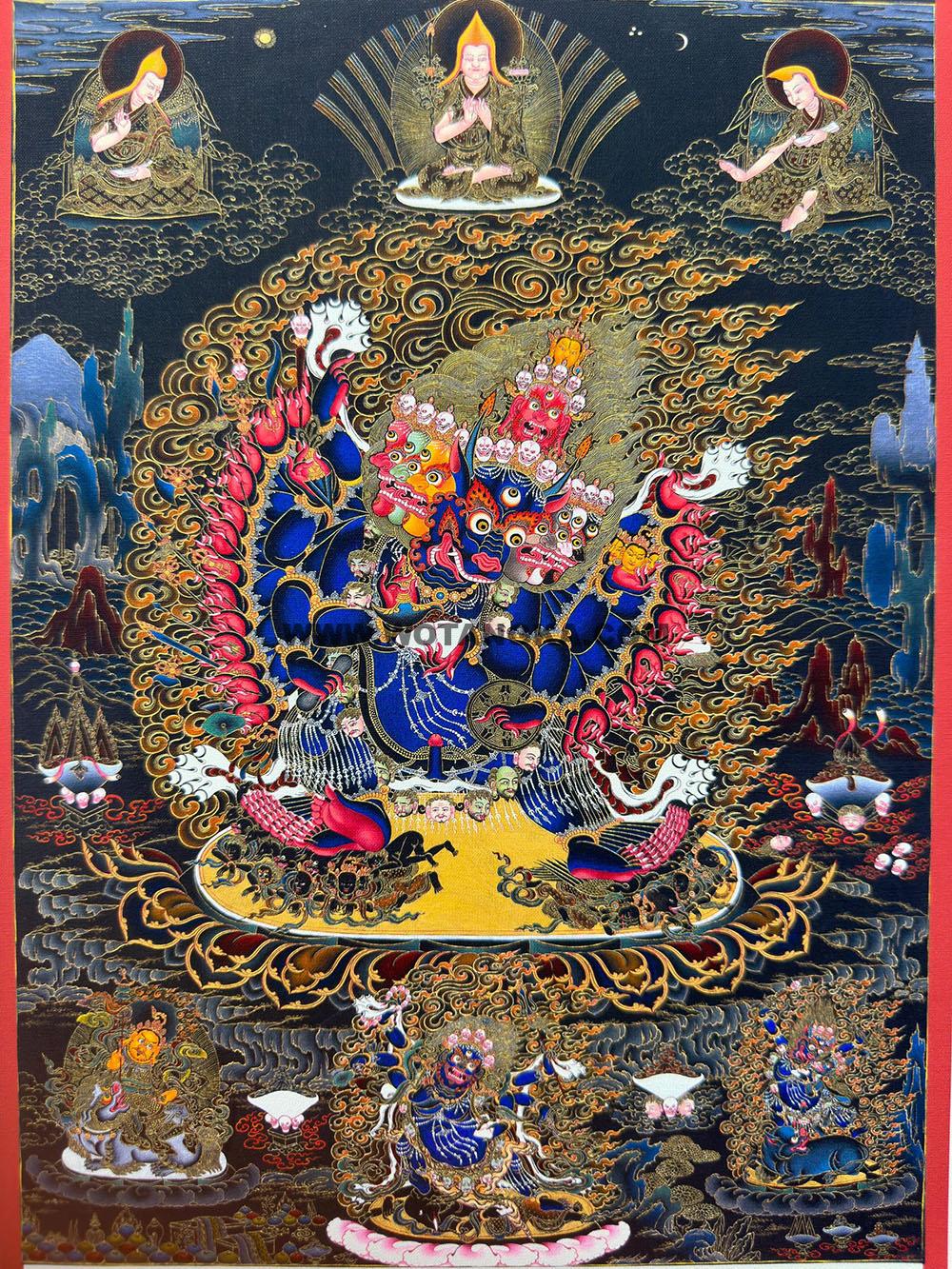 2023.10.18-黑唐护法神唐卡推荐与赏析