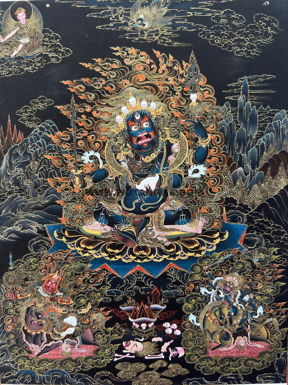 2023.10.18-黑唐护法神唐卡推荐与赏析