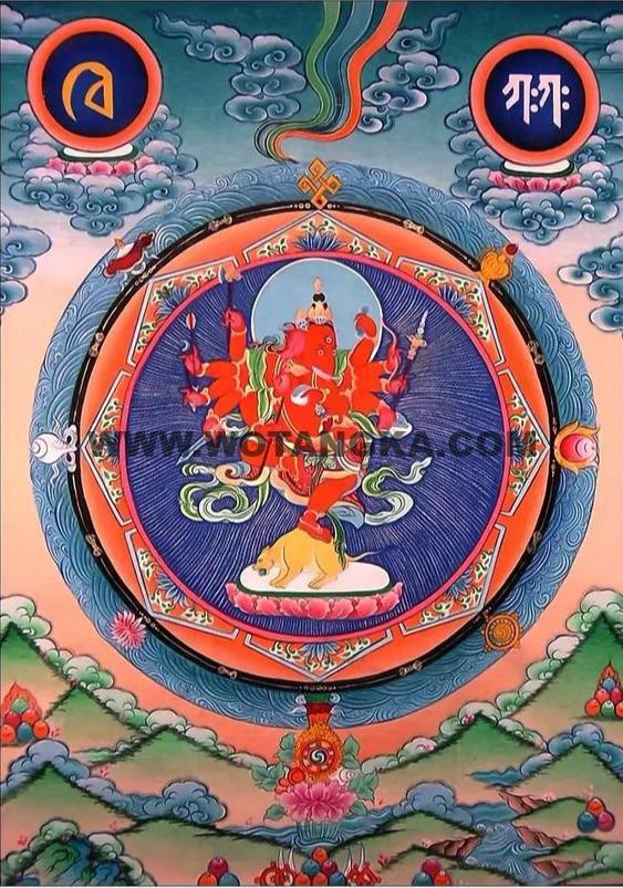 沃唐卡编号AC17950：象鼻天