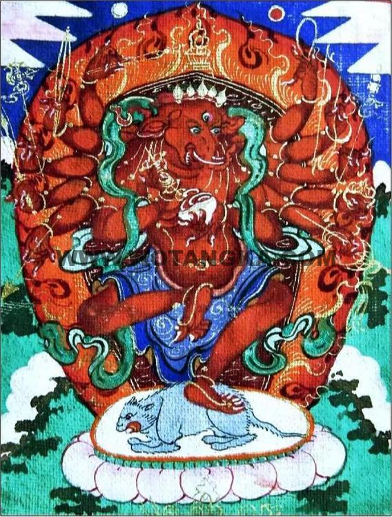 沃唐卡编号AC18279：象鼻天