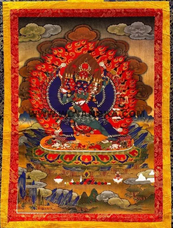 沃唐卡编号AC40354：大威德金刚