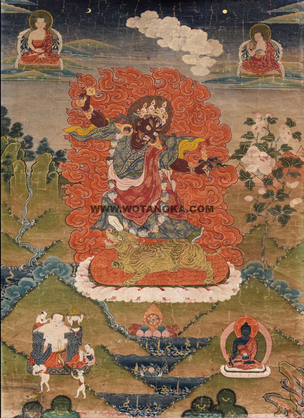 沃唐卡编号AC46000：忿怒莲师