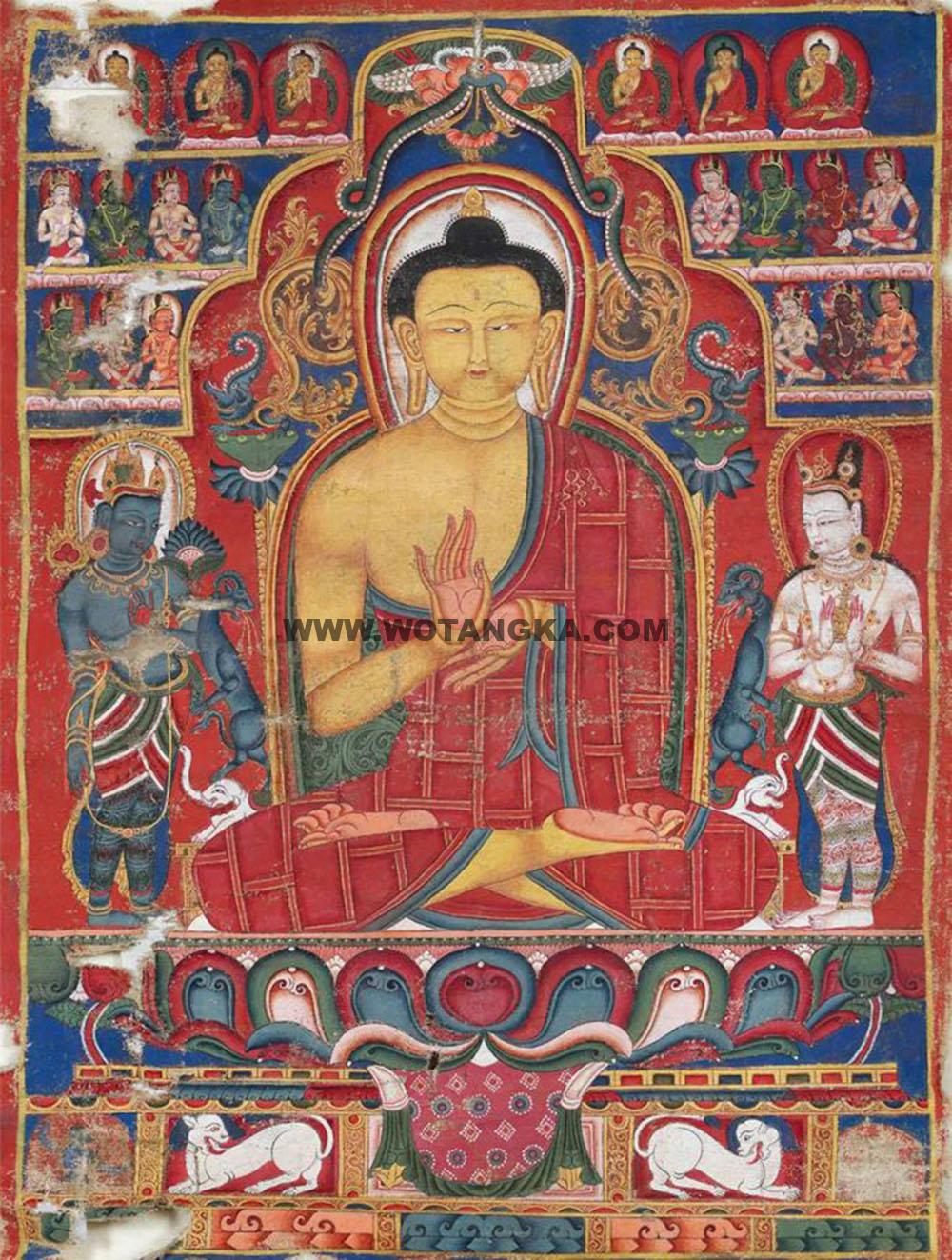 沃唐卡编号AC58463：释迦牟尼佛