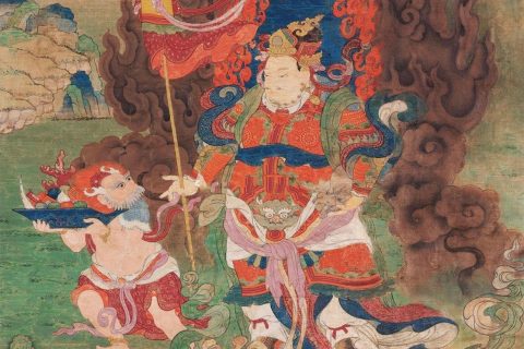 沃唐卡编号AC58987：多闻天王