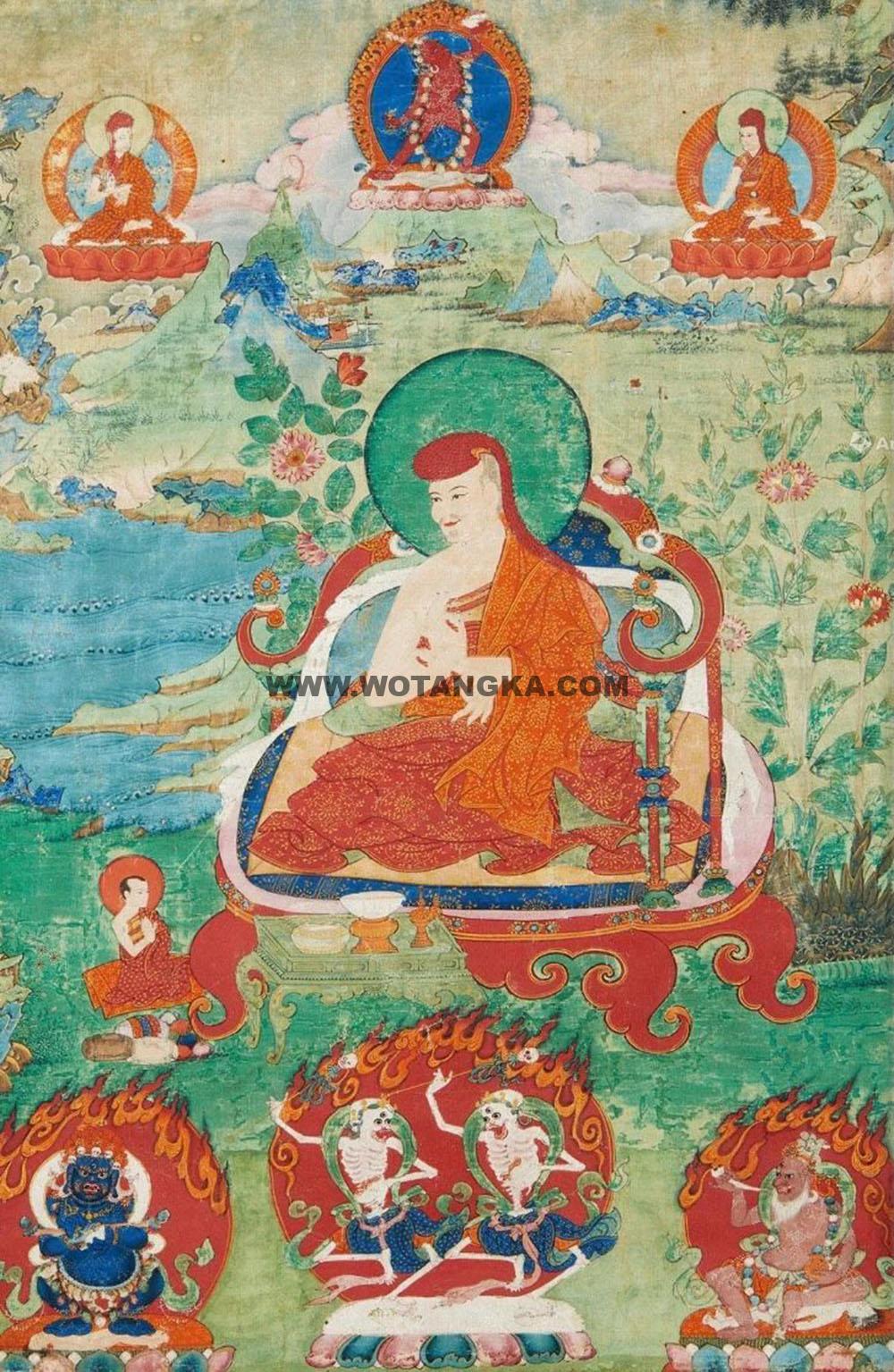 沃唐卡编号AC71939：萨迦派上师