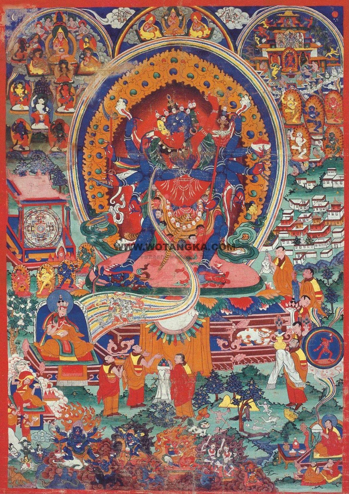 沃唐卡编号AC88667：胜乐金刚