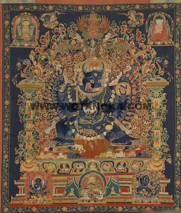 沃唐卡编号AC90564：大威德明王