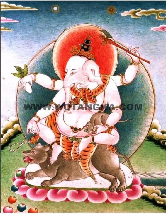 沃唐卡编号AC99417：象鼻天