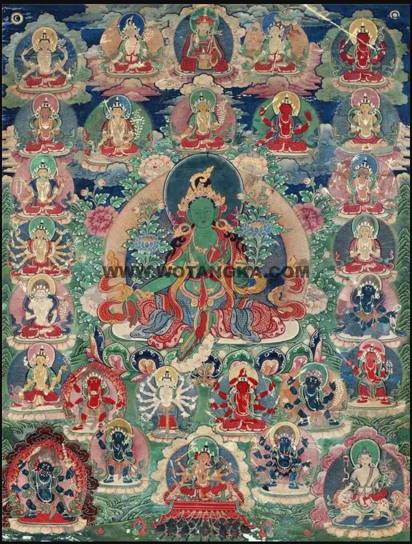 沃唐卡编号AC13158：二十一度母