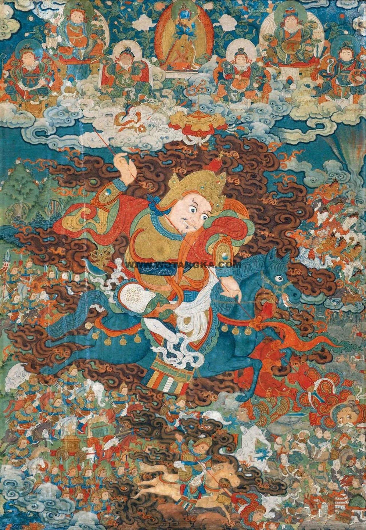 沃唐卡编号AC45236：香巴拉王