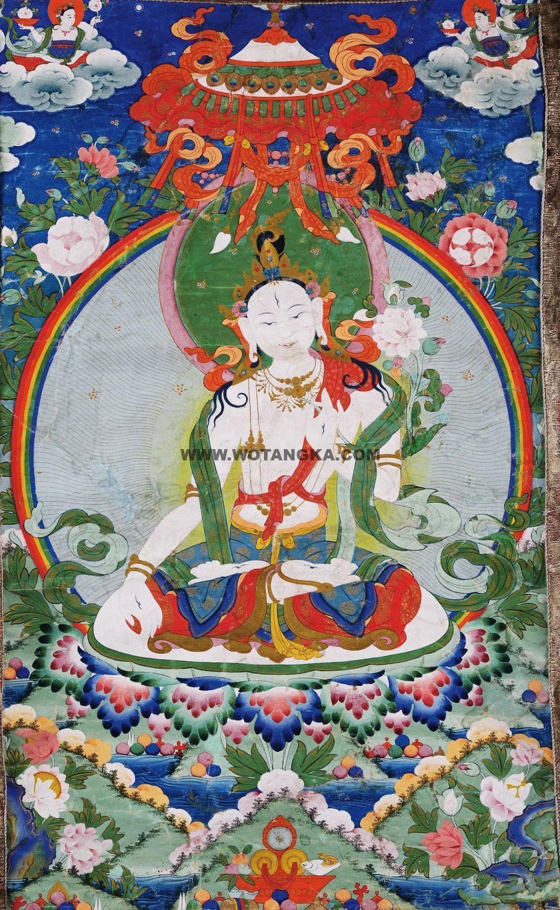 沃唐卡编号AC49822:白度母